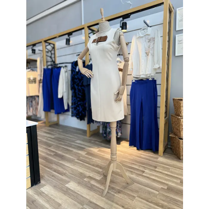 Portland Zra Muadil Kemer Detaylı Elbise