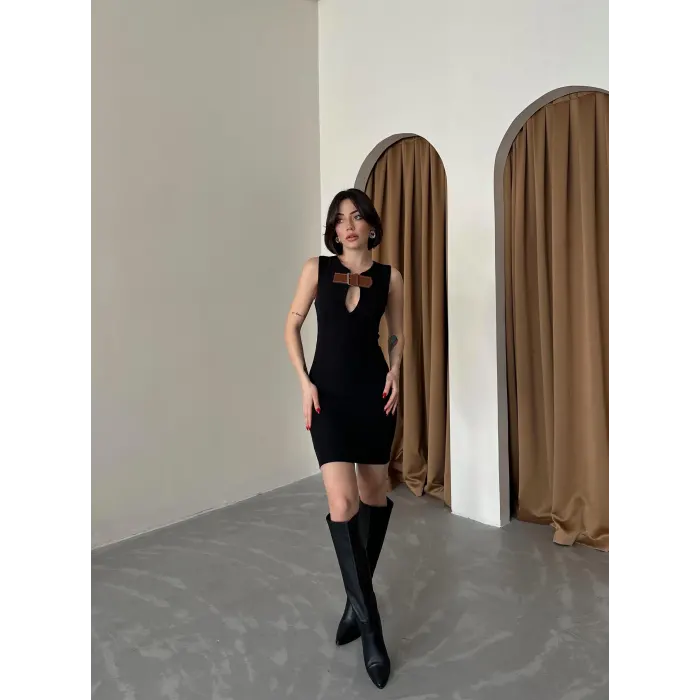 Portland Zra Muadil Kemer Detaylı Elbise