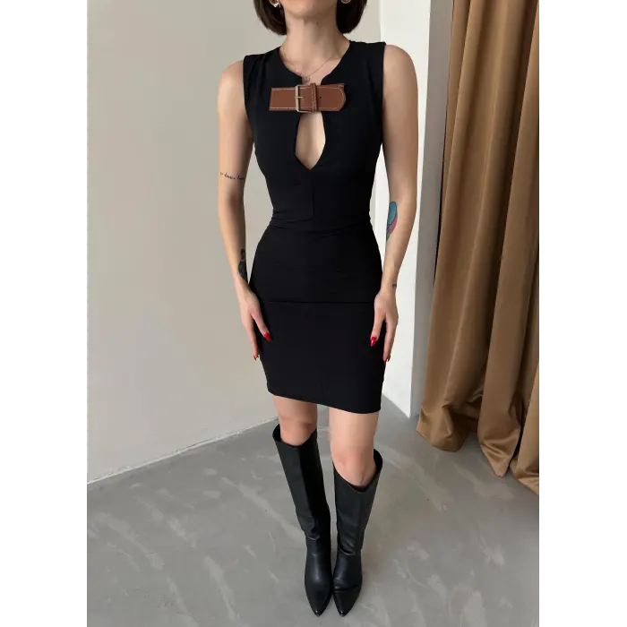 Portland Zra Muadil Kemer Detaylı Elbise