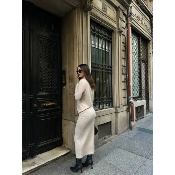 Pradev Modal Fermuarlı Etek Takım