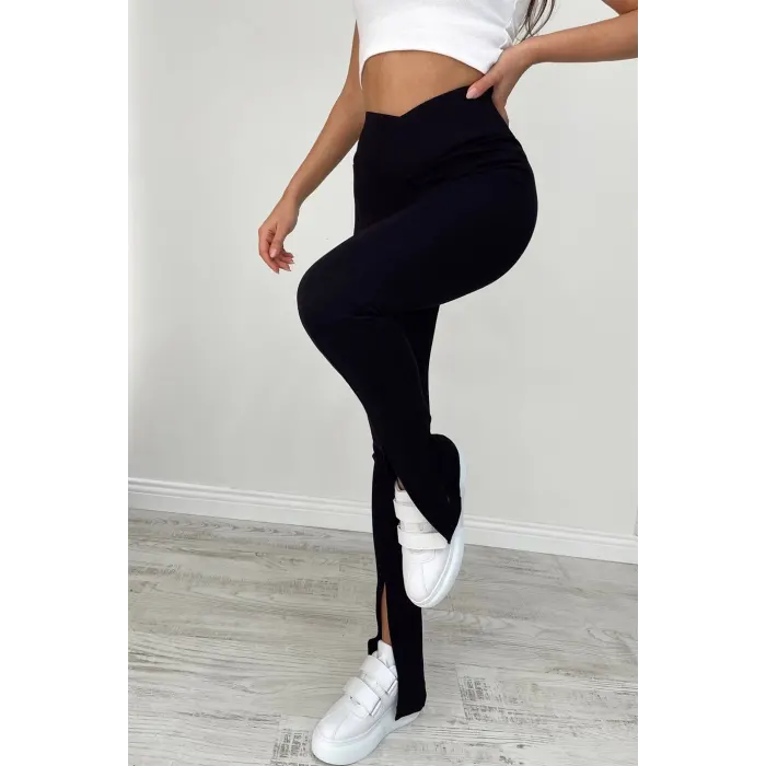 Prax Yırtmaçlı Çelik Pantolon