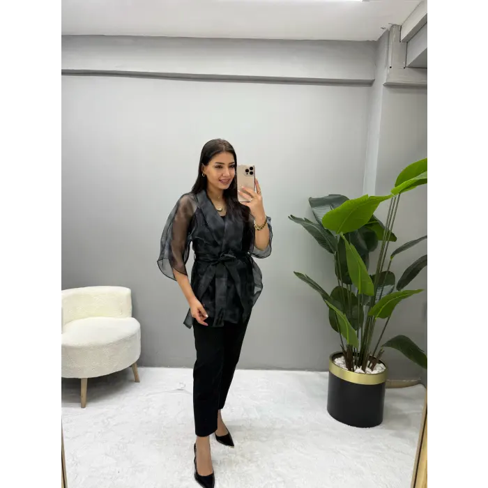 Premium Cam Organize İç Atletli Ceket Takım