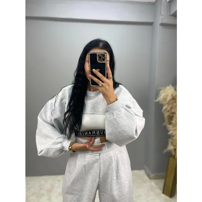 Premium Çift Parça Atletli Sweatshirt