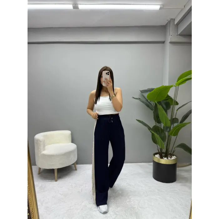 Premium Yan Taşlı Modal Eşofman