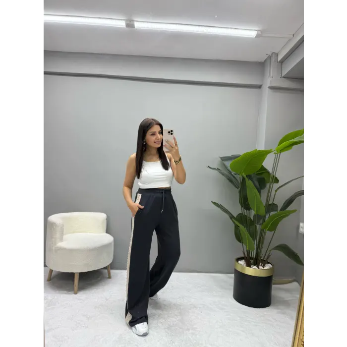 Premium Yan Taşlı Modal Eşofman