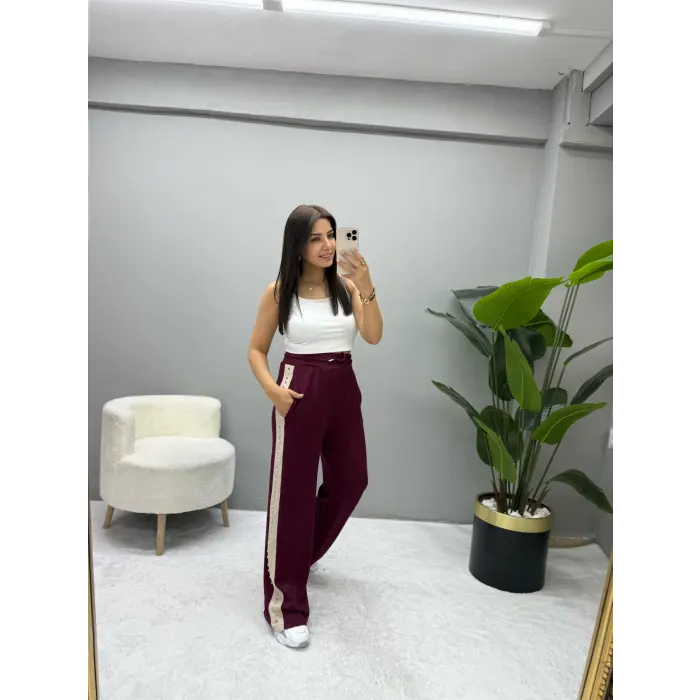 Premium Yan Taşlı Modal Eşofman