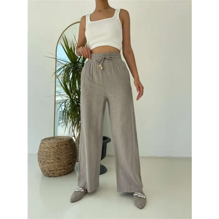 Ranchi Lastikli Boru Paça Pantolon