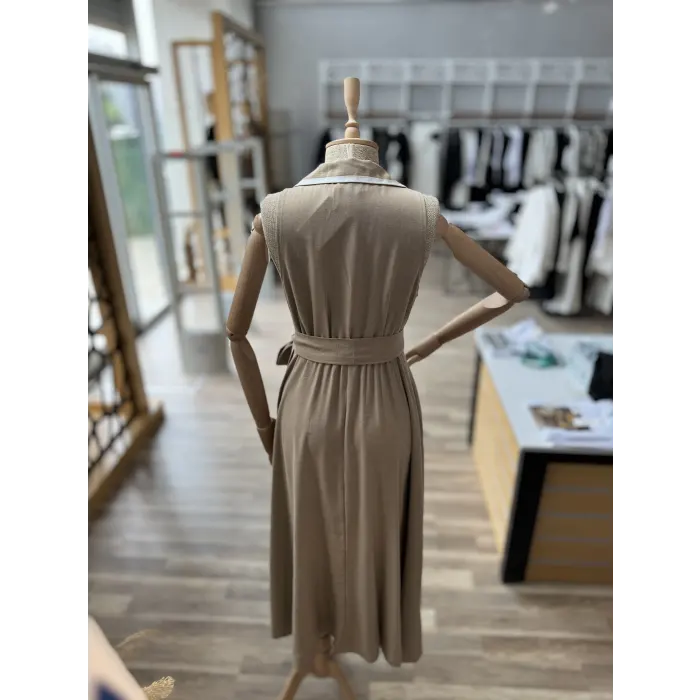 Ratings Ceket Yaka Sıfır Kol Elbise