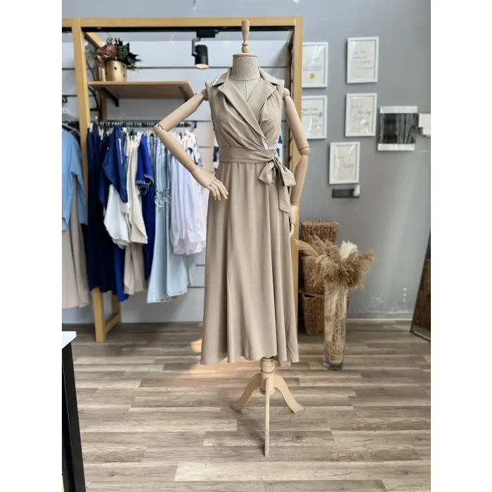 Ratings Ceket Yaka Sıfır Kol Elbise