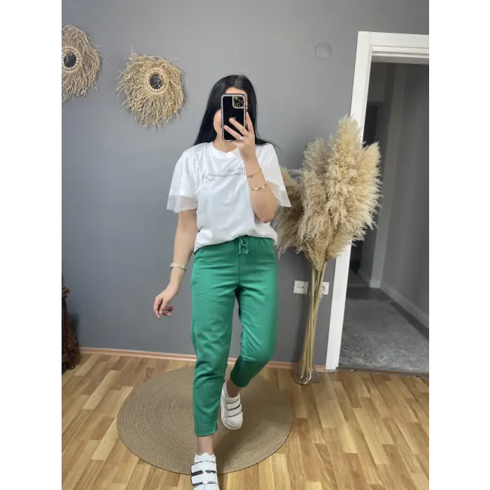 Rieti Saçaklı Gabardin Pantolon