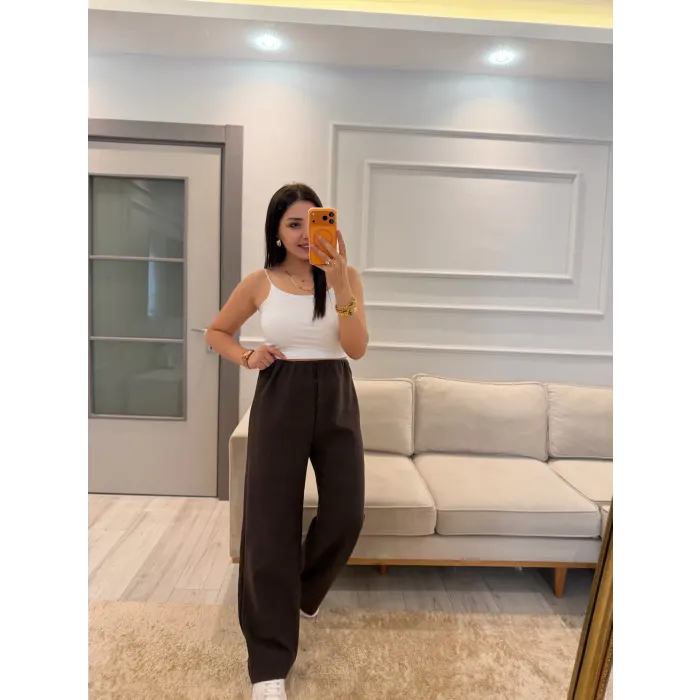 Selanik Kumaş Bol Paça Pantolon