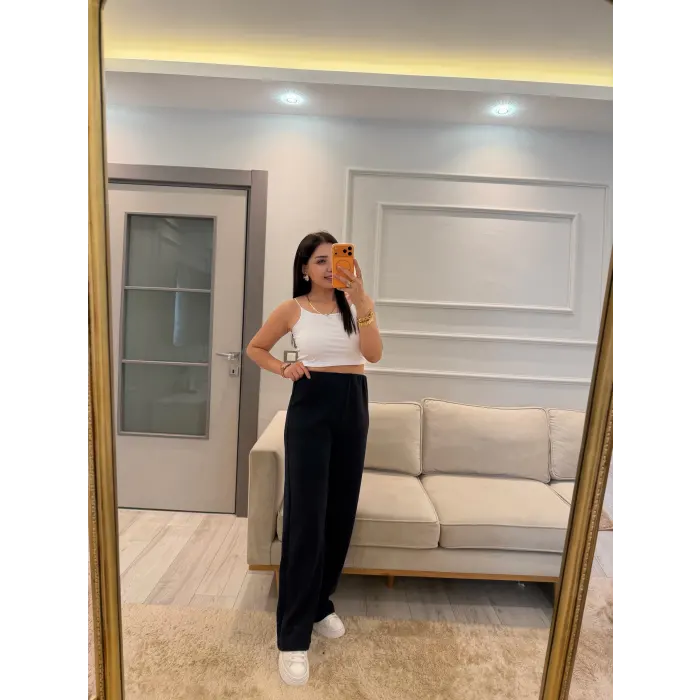 Selanik Kumaş Bol Paça Pantolon