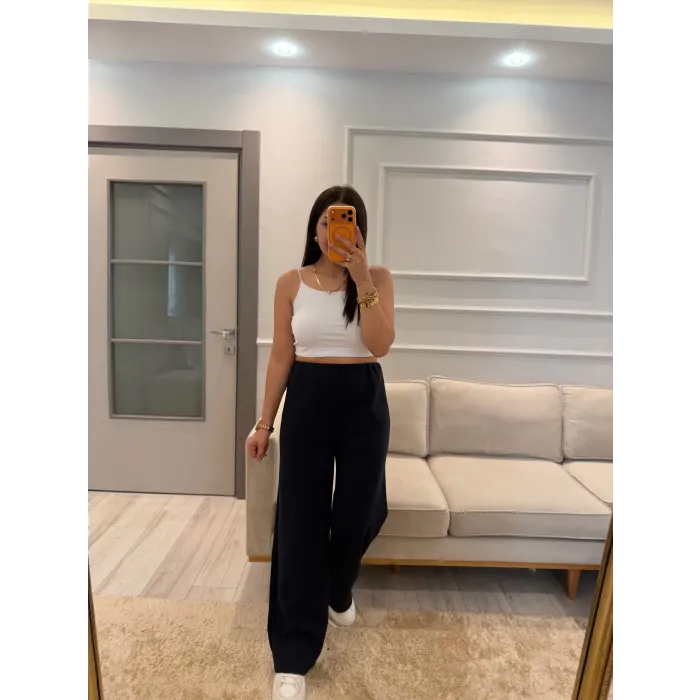 Selanik Kumaş Bol Paça Pantolon