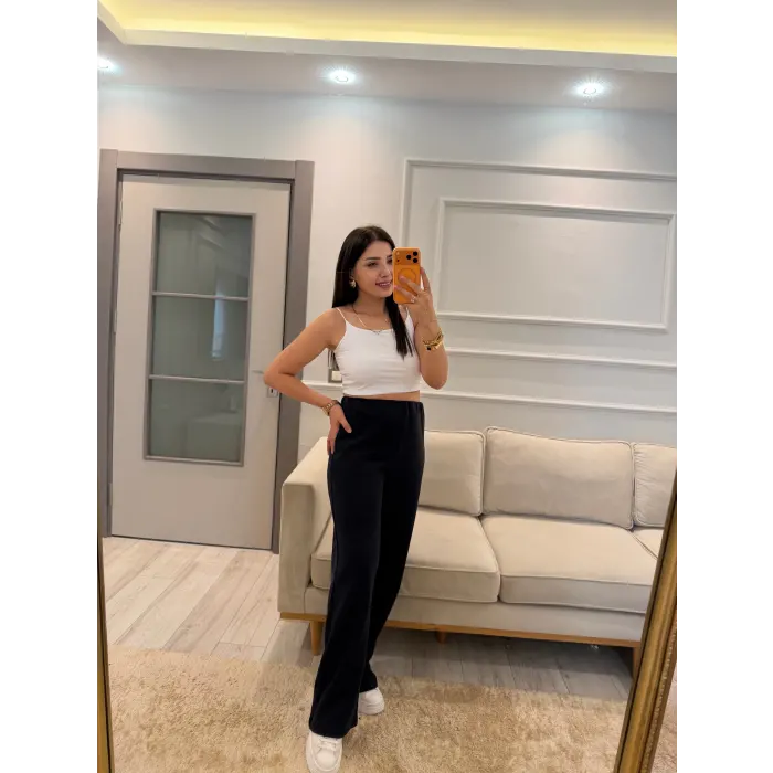 Selanik Kumaş Bol Paça Pantolon