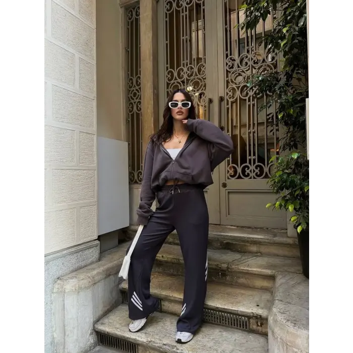 Şeritli Modal Eşofman