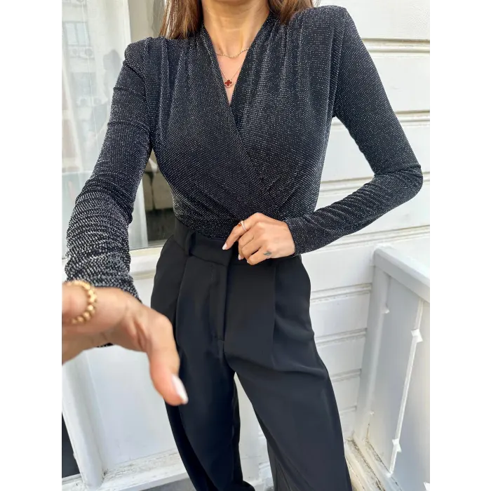 Shiqa Vatkalı Sim Detaylı Bluz