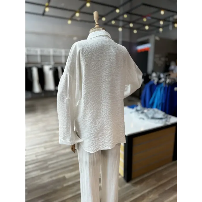 Siento Kalp Taşlı Gömlek