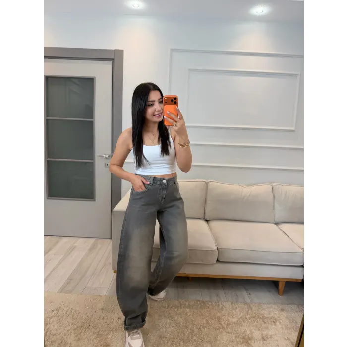 Solvey Kahve Baggy Jean