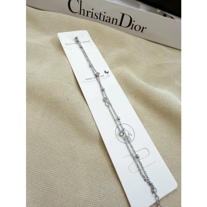 Sonsuzluk Figürlü Çelik Bileklik