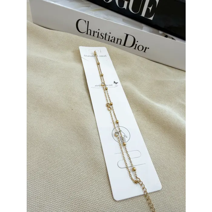 Sonsuzluk Figürlü Çelik Bileklik