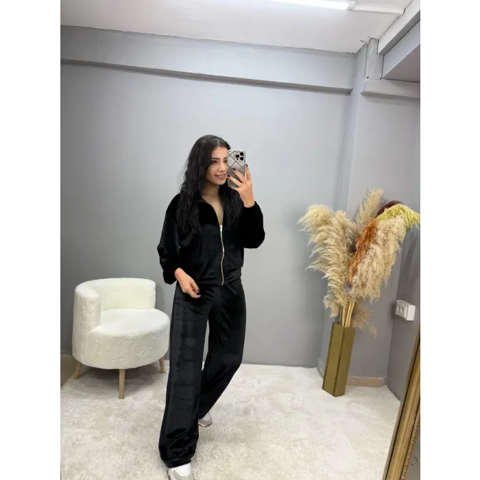 Space Tıme Kadife İkili Takım