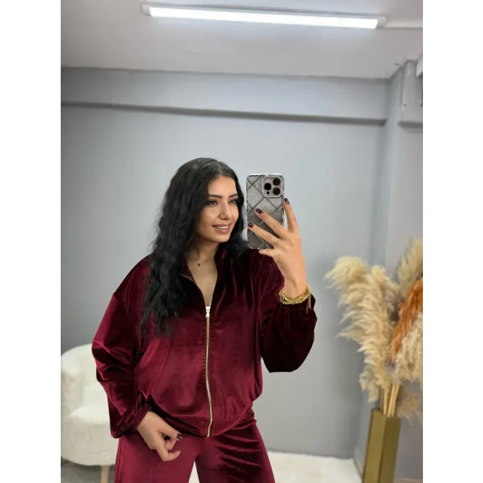 Space Tıme Kadife İkili Takım