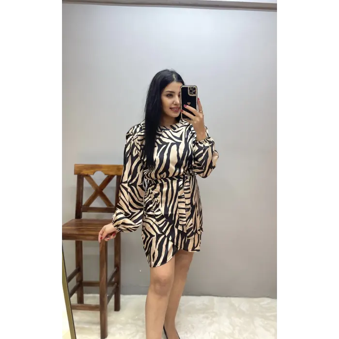 Stefani Kısa Saten Elbise