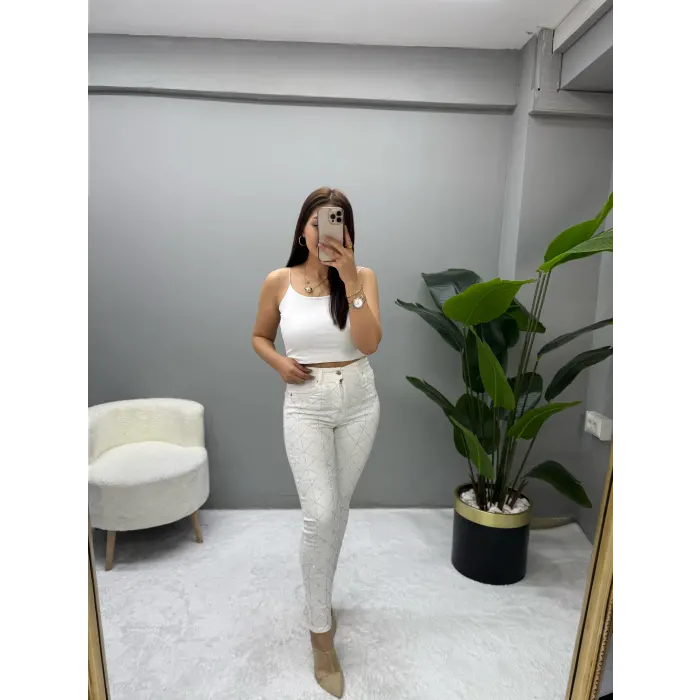 Stephan Zra Çapraz Taşlı Jean