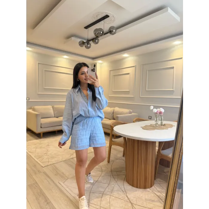 Taş Detaylı Tensel Gömlek