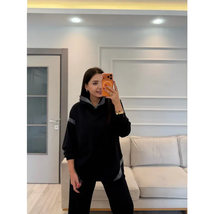 Tasarım Şerit Detaylı Modal Takım