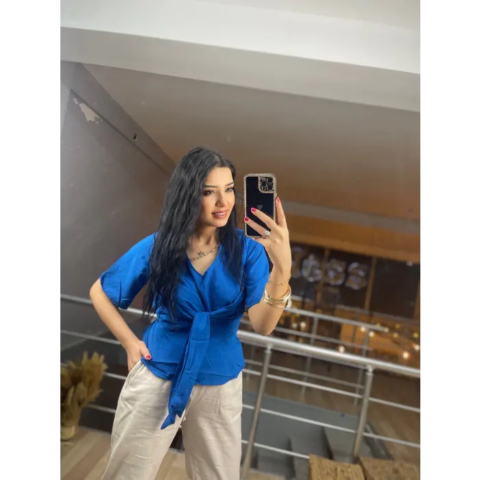 Teckolo Kelebek Bluz