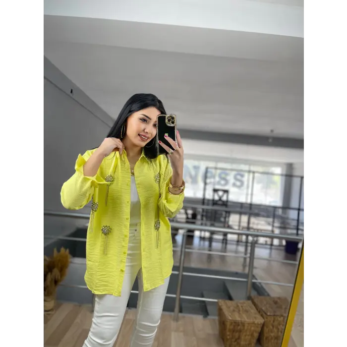 Tegy Zincir Taşlı Gömlek