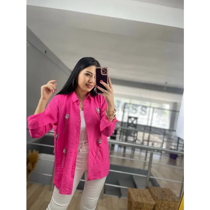 Tegy Zincir Taşlı Gömlek