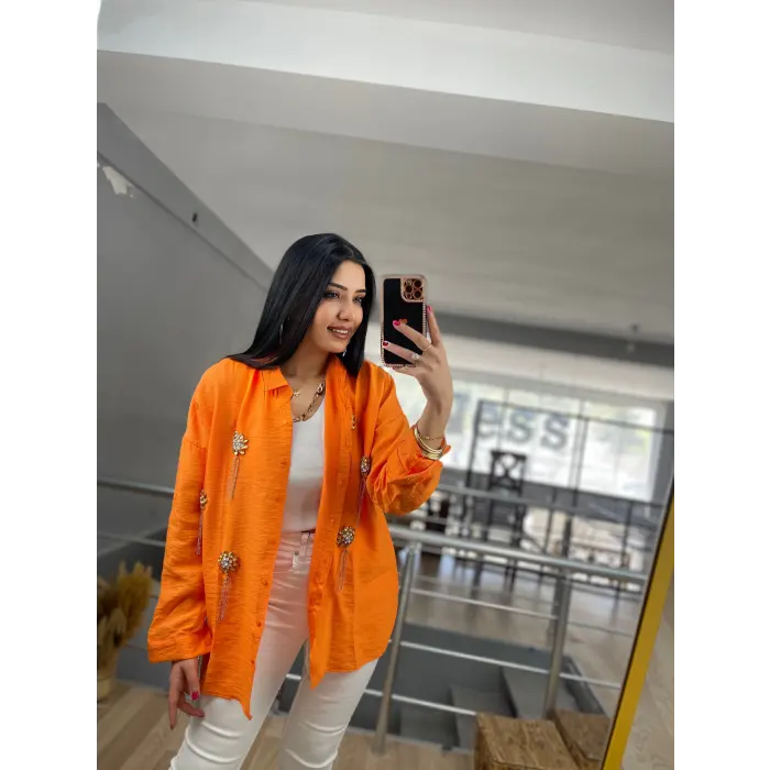 Tegy Zincir Taşlı Gömlek