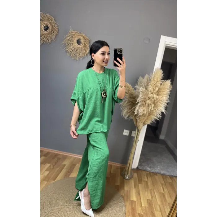 Teron Kolyeli Keten İkili Takım