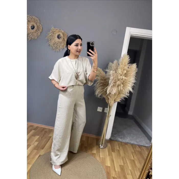 Teron Kolyeli Keten İkili Takım