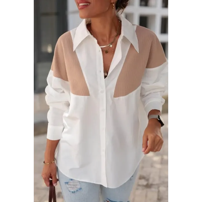 Tolmin Triko Detaylı Gömlek