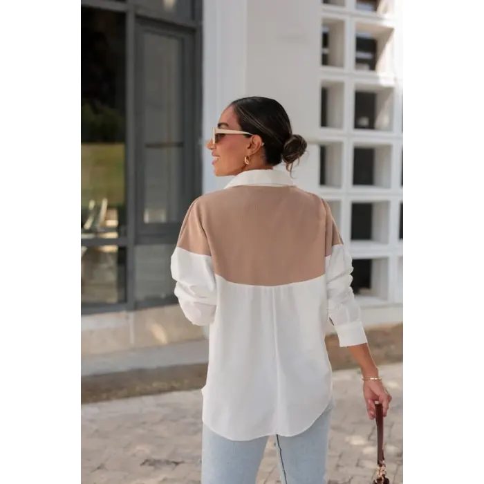 Tolmin Triko Detaylı Gömlek