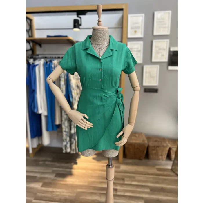 Triple Keten Bağlamalı Elbise