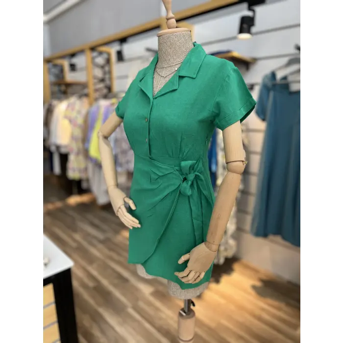 Triple Keten Bağlamalı Elbise