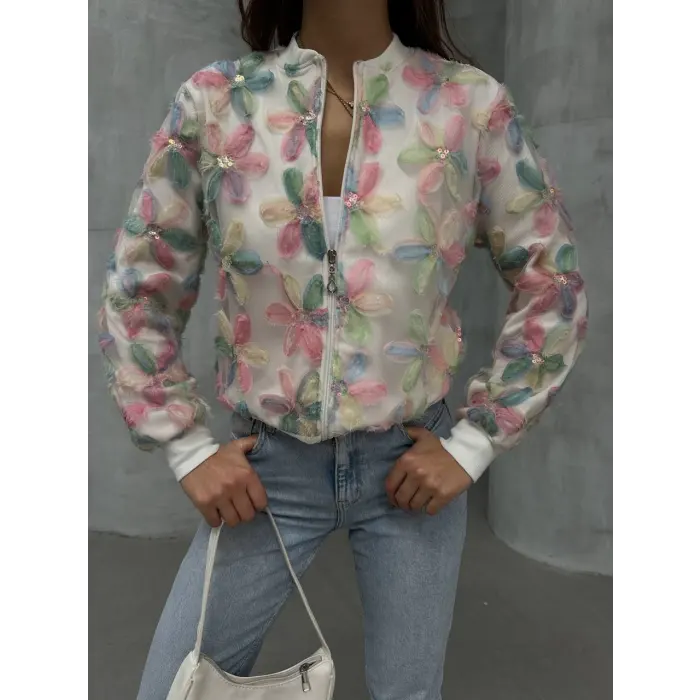 Tül Garni Ottoman Kumaş Ceket