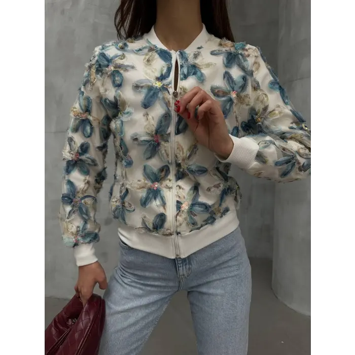 Tül Garni Ottoman Kumaş Ceket