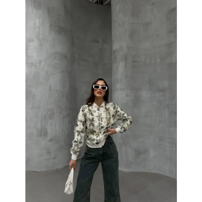 Tül Garni Ottoman Kumaş Ceket