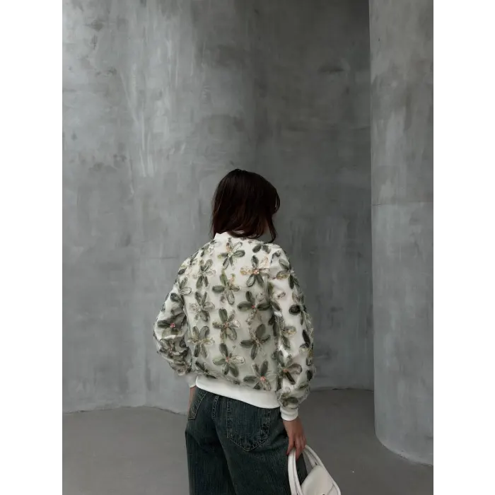 Tül Garni Ottoman Kumaş Ceket