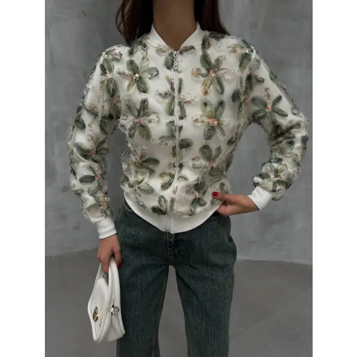 Tül Garni Ottoman Kumaş Ceket