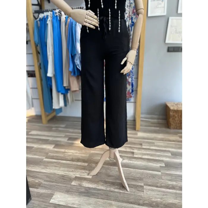 Vase Keten Palazzo Pantolon