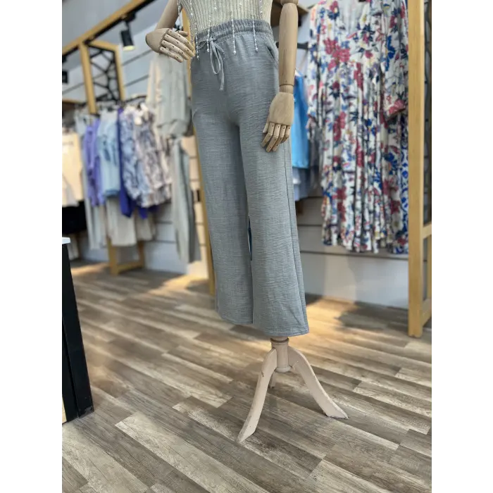 Vase Keten Palazzo Pantolon