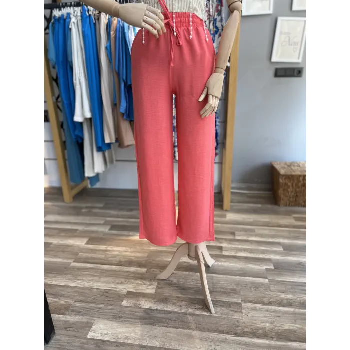 Vase Keten Palazzo Pantolon