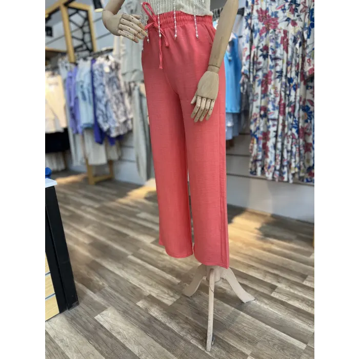 Vase Keten Palazzo Pantolon