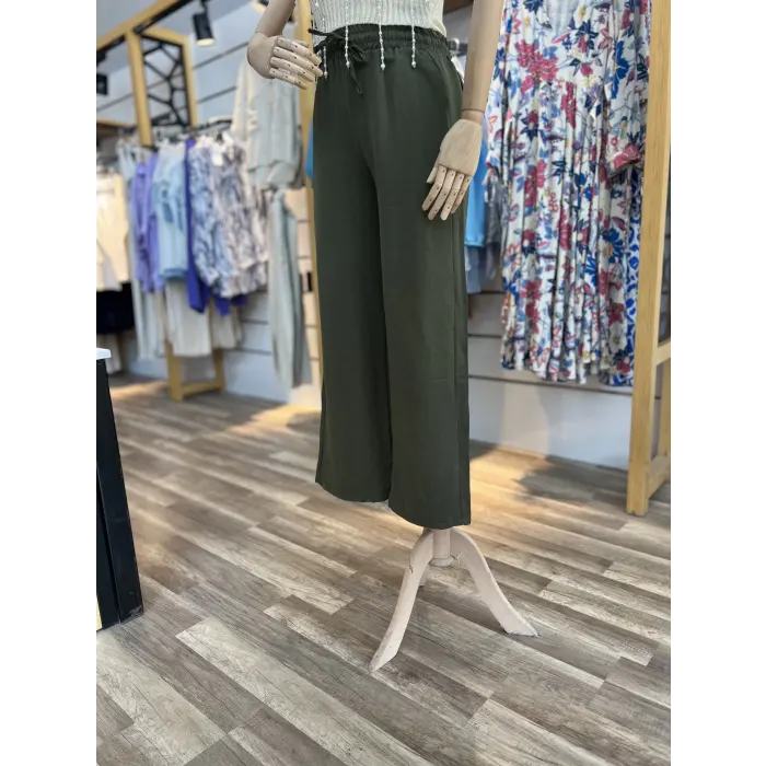 Vase Keten Palazzo Pantolon